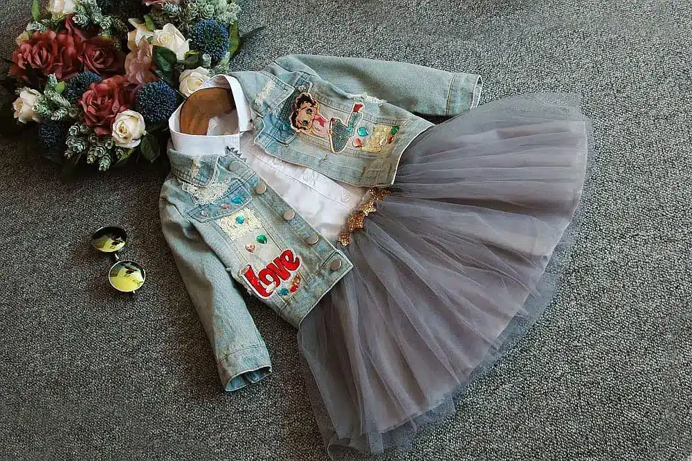 Bosudhsou #YL-6 Spring Autumn Children Clothing Child Clothes Baby Girl Outerwear Coat Girl Jckets Kids Tops Jeans Wear Denim 19