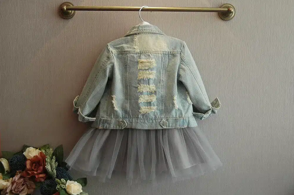 Bosudhsou #YL-6 Spring Autumn Children Clothing Child Clothes Baby Girl Outerwear Coat Girl Jckets Kids Tops Jeans Wear Denim 20