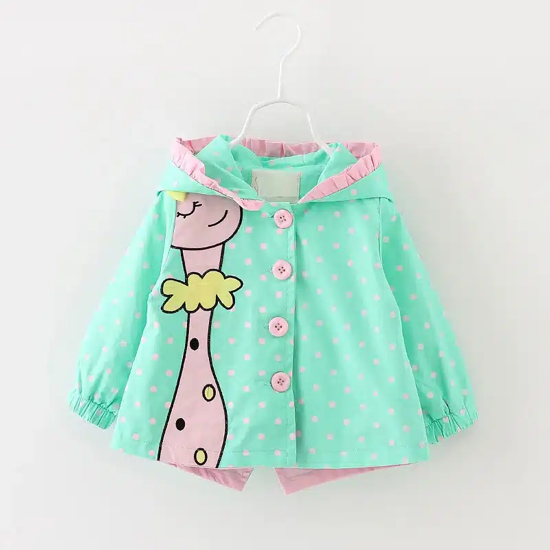 2018 Baby Coat windbreaker Girls Hoodies Toddler Girl Jackets Cartoon Kids Outerwear Spring Fashion children's clothing 1-4 Year 10