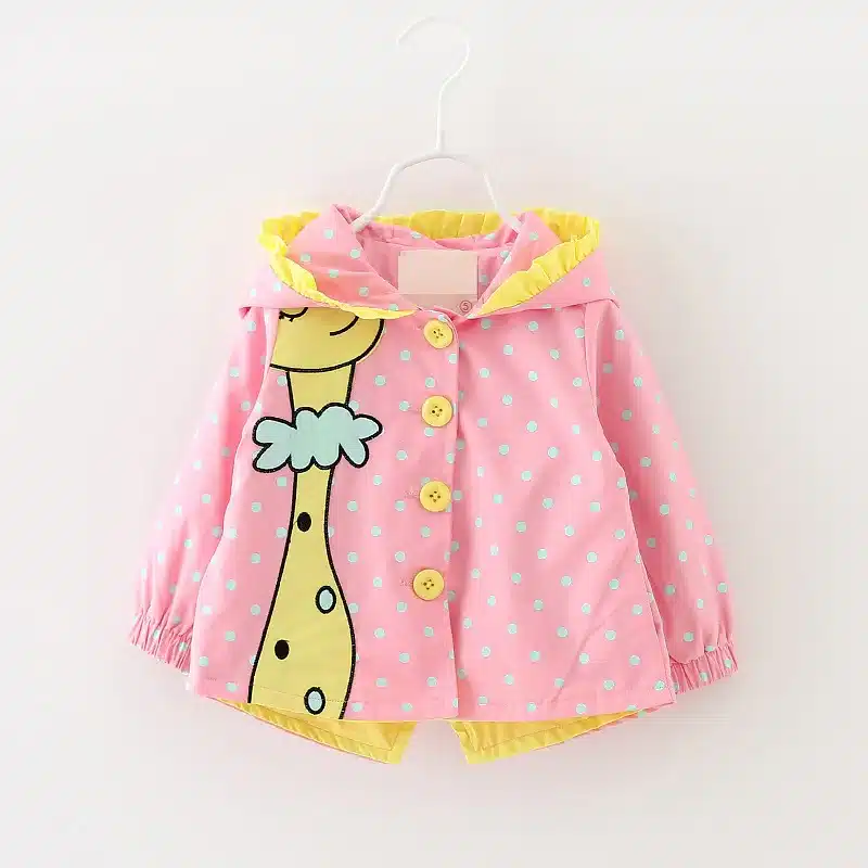 2018 Baby Coat windbreaker Girls Hoodies Toddler Girl Jackets Cartoon Kids Outerwear Spring Fashion children's clothing 1-4 Year 12