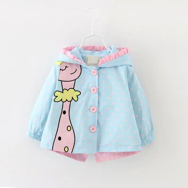 2018 Baby Coat windbreaker Girls Hoodies Toddler Girl Jackets Cartoon Kids Outerwear Spring Fashion children's clothing 1-4 Year 16