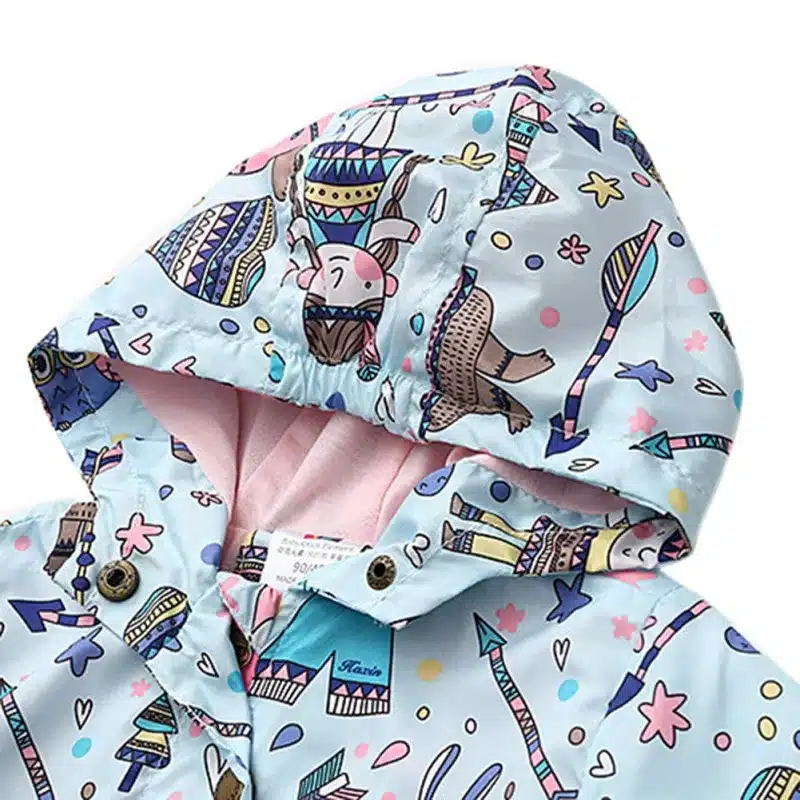 100-140cm Spring Fall Printed Jacket Boys Girls Kids Outerwear Cute Windbreaker Coats Baby Coats 14