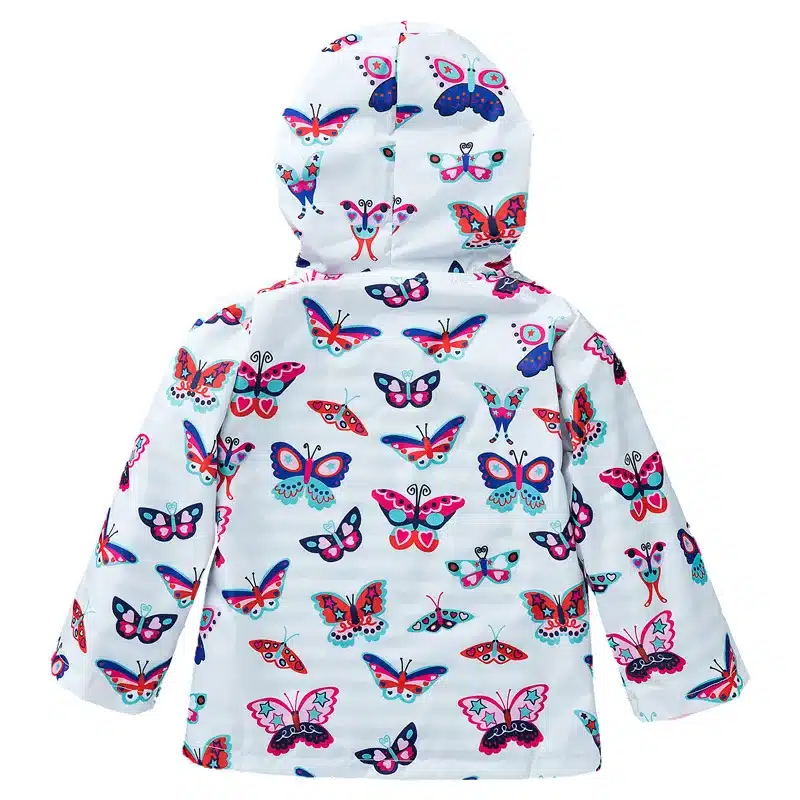 Children Girls Jackets hooded Cartoon Printing Trench Outerwear Kids Coat Baby Raincoat Spring Outwear Brand Children Clothing 2