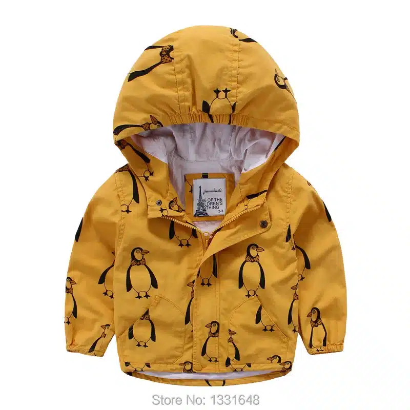 Boy jacket hooded 2016 spring new fashion boys clothes cotton kids outerwear cartoon printed children jackets 2-8T 10