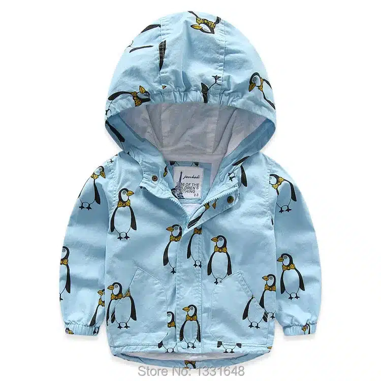Boy jacket hooded 2016 spring new fashion boys clothes cotton kids outerwear cartoon printed children jackets 2-8T 12