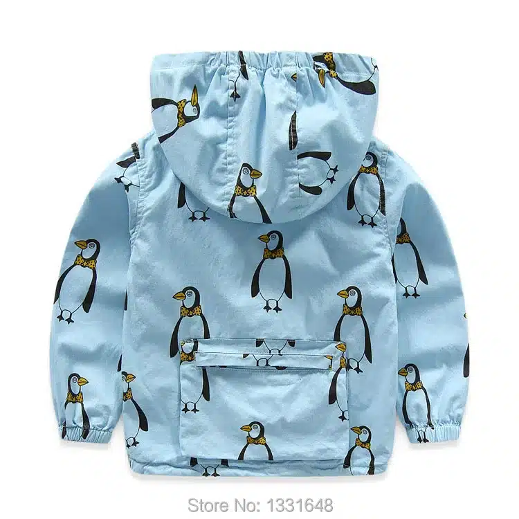 Boy jacket hooded 2016 spring new fashion boys clothes cotton kids outerwear cartoon printed children jackets 2-8T 13