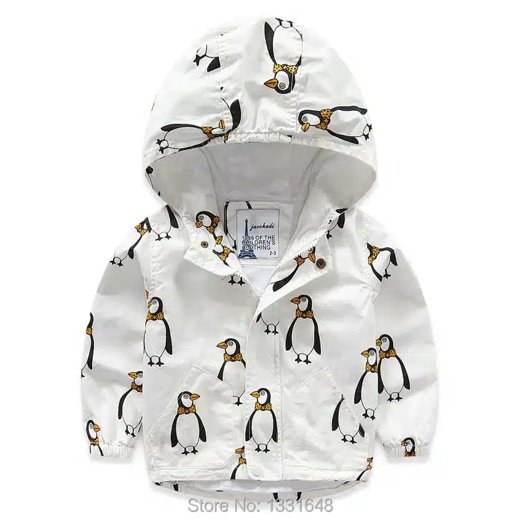 Boy jacket hooded 2016 spring new fashion boys clothes cotton kids outerwear cartoon printed children jackets 2-8T 14
