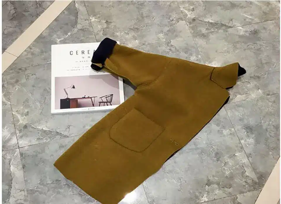2018 New Fashion Spring Autumn Girls Kids Wool Thin Jacket Coat Outer Clothing Comfortable Baby Girls Clothes Dark Yellow Color 10