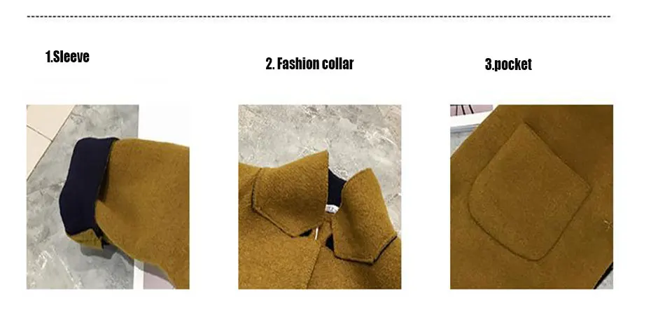 2018 New Fashion Spring Autumn Girls Kids Wool Thin Jacket Coat Outer Clothing Comfortable Baby Girls Clothes Dark Yellow Color 11
