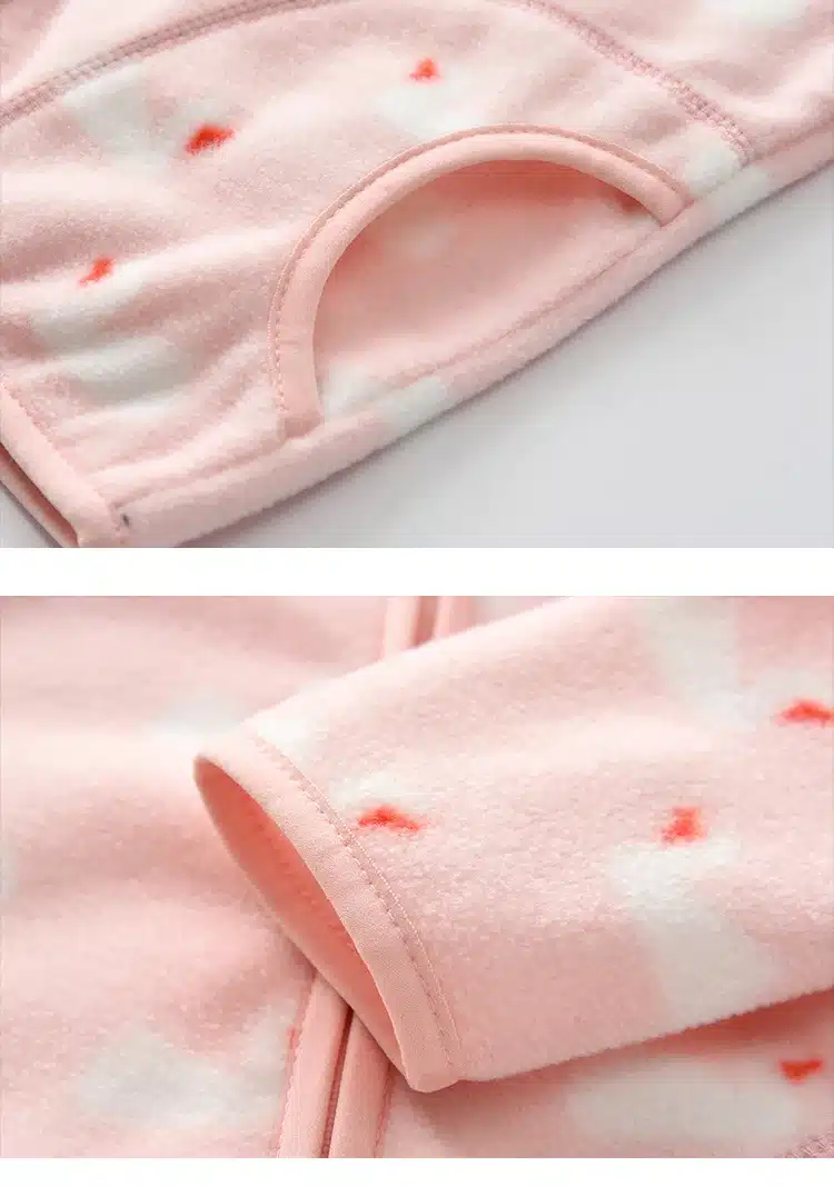SVELTE Spring Fall Winter for Children Kids Girls Cute Soft Polar Fleece Jacket Coat Outerwear Cardigan Clothes Sweatshirt 14