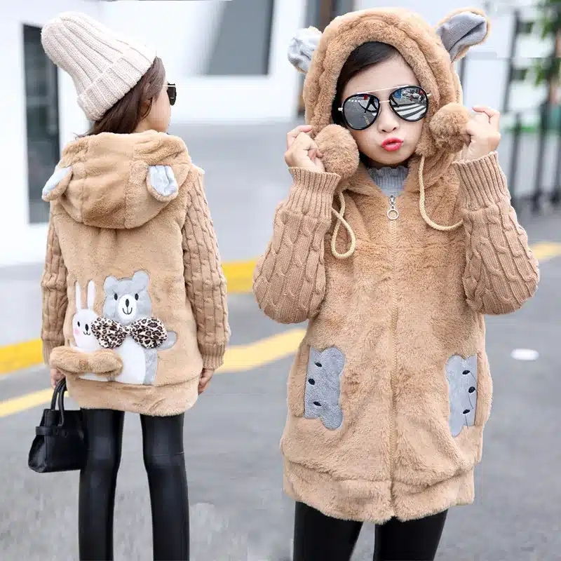 Hot New Girls clothing Baby Coats for Girls Flower Jackets For Spring Autumn Kids Clothes Double-Breasted Top children Outwear 12