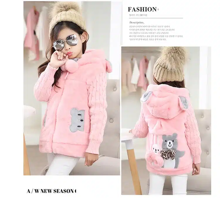Hot New Girls clothing Baby Coats for Girls Flower Jackets For Spring Autumn Kids Clothes Double-Breasted Top children Outwear 16