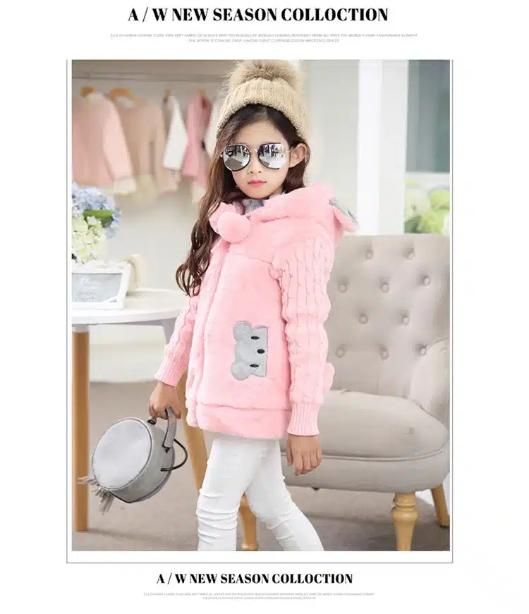 Hot New Girls clothing Baby Coats for Girls Flower Jackets For Spring Autumn Kids Clothes Double-Breasted Top children Outwear 17
