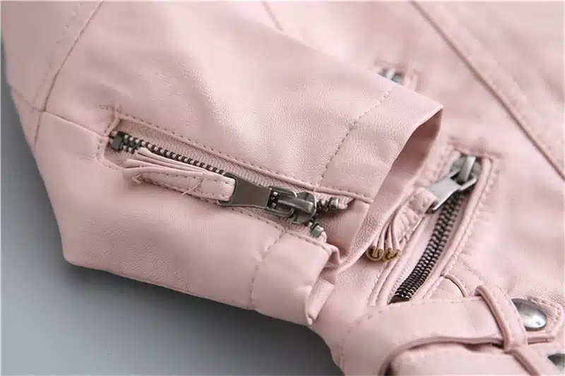 Kids PU Leather Spring Jacket Kids Jackets Girls Leather Coat Children Outerwear Leather Boys Brand Jacket Windbreaker 2T-10T 11