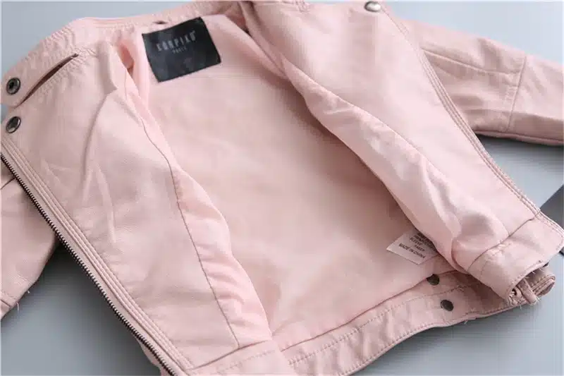 Kids PU Leather Spring Jacket Kids Jackets Girls Leather Coat Children Outerwear Leather Boys Brand Jacket Windbreaker 2T-10T 12