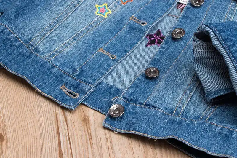 2018 Spring Autumn Girls Denim Jacket Children Jeans Jacket Rainbow Unicorn Embroidered Kids Denim Coat For Girls Clothing 21
