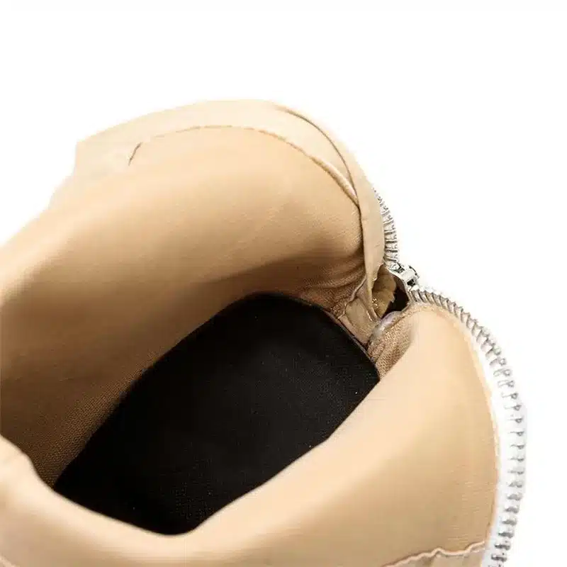 BAYUXSHUO New Women Ankle Boots Roman High Heels Square Heel Booties Fashion Brand Design Ladies Party Shoes Woman White Black 18