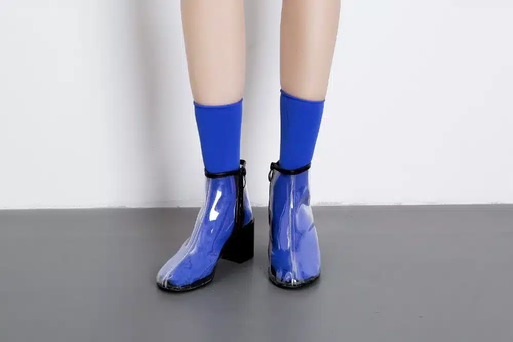 DongCiTaCi Women Ankle Short Boots Shoes Woman Ladies Fashion Transparent Female European USA Thick High Heel Martin Boot 17