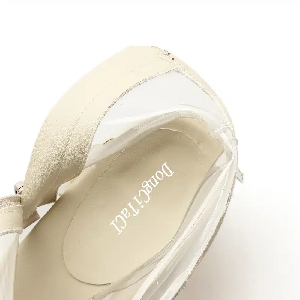 DongCiTaCi Women Ankle Short Boots Shoes Woman Ladies Fashion Transparent Female European USA Thick High Heel Martin Boot 19