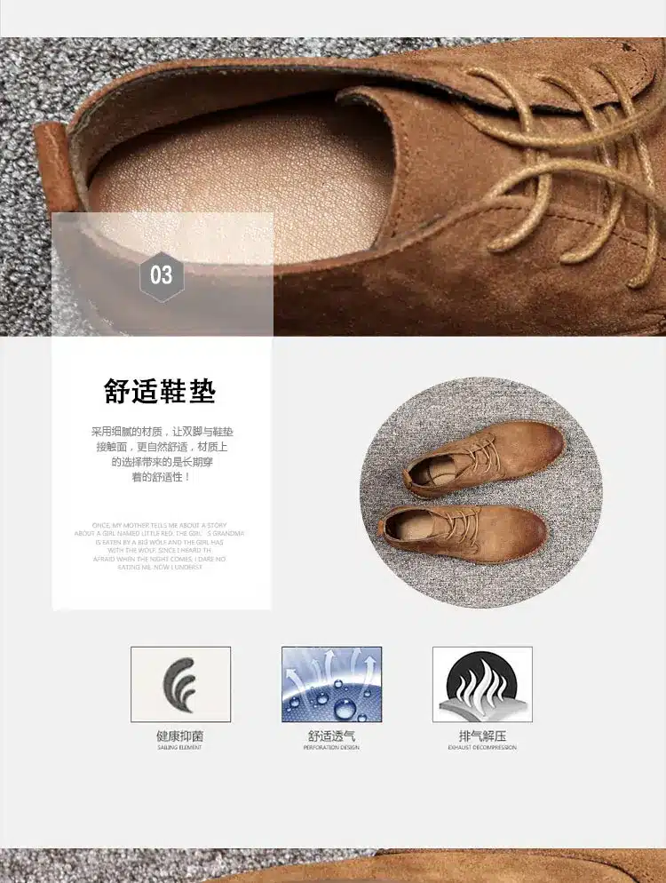Classic genuine leather tooling boots crazy horse leather martin boots men fashion desert boots popular high top leather shoes 9