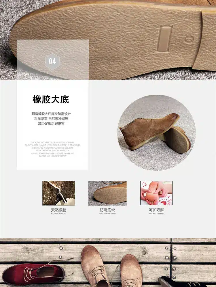 Classic genuine leather tooling boots crazy horse leather martin boots men fashion desert boots popular high top leather shoes 10