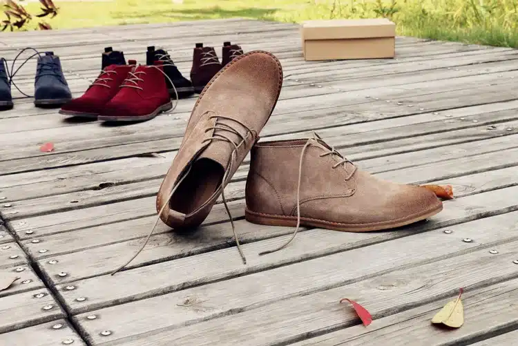 Classic genuine leather tooling boots crazy horse leather martin boots men fashion desert boots popular high top leather shoes 20