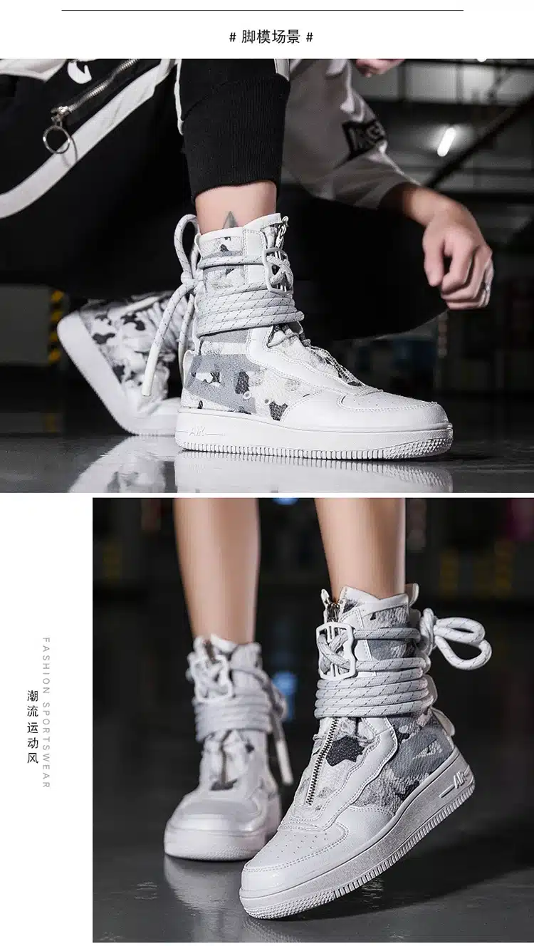 Designer Hip Hop Men boots Casual high top sneakers Men Tenis Sapato Masculino zapatos hombre Basket Man light breathable Shoes 20