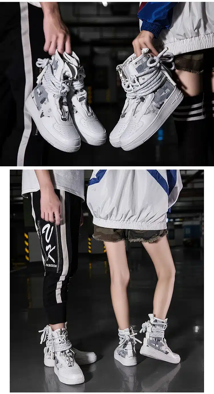 Designer Hip Hop Men boots Casual high top sneakers Men Tenis Sapato Masculino zapatos hombre Basket Man light breathable Shoes 21