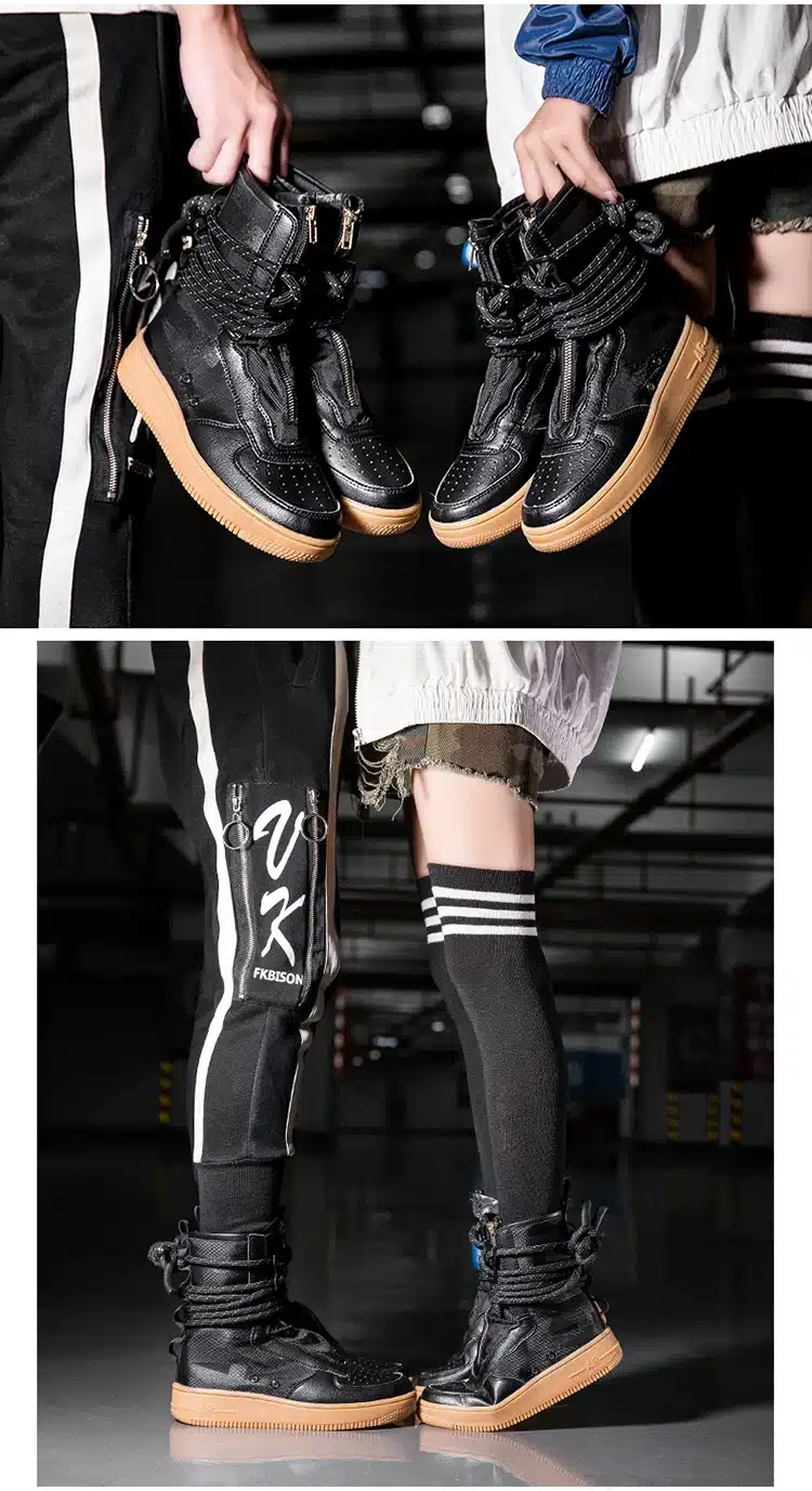 Designer Hip Hop Men boots Casual high top sneakers Men Tenis Sapato Masculino zapatos hombre Basket Man light breathable Shoes 23