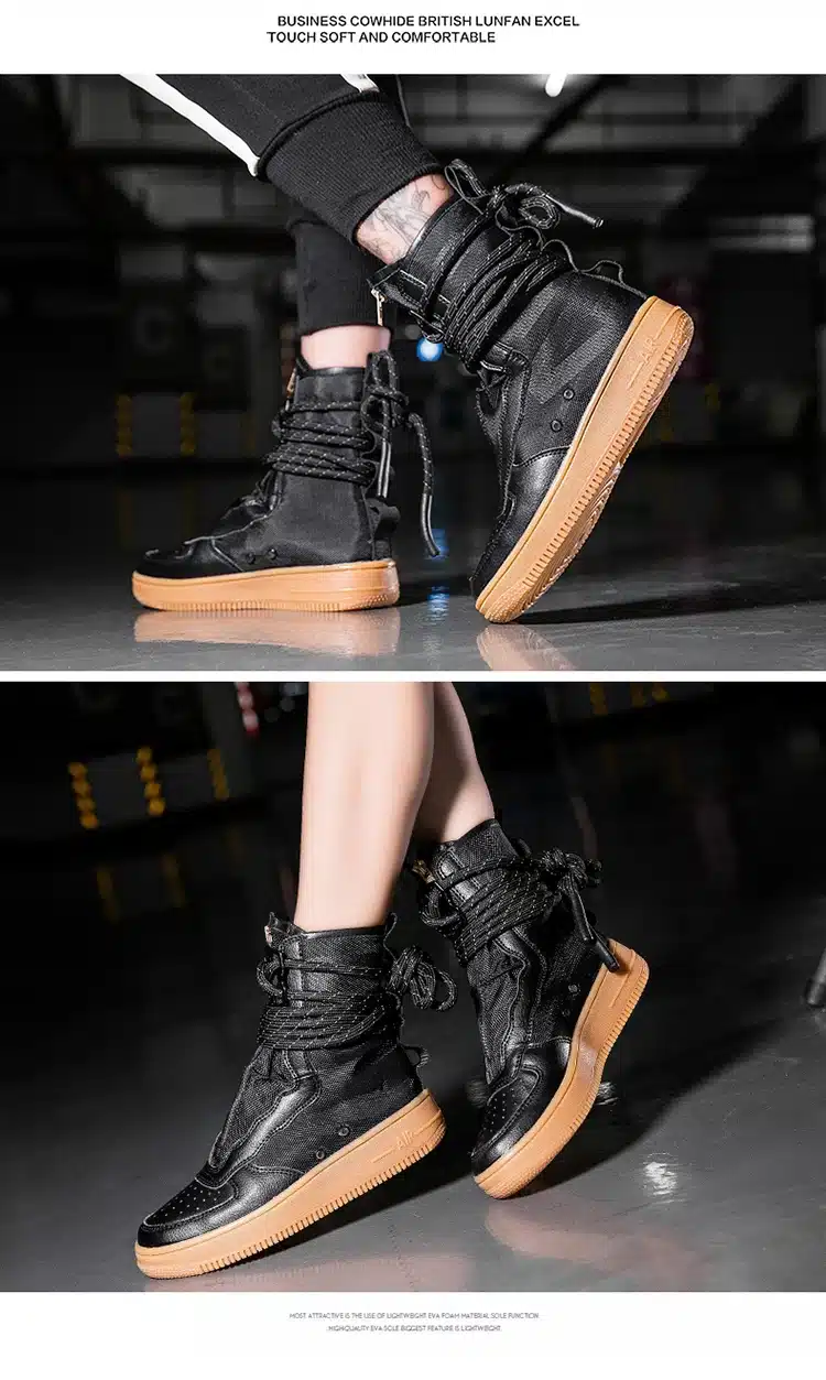 Designer Hip Hop Men boots Casual high top sneakers Men Tenis Sapato Masculino zapatos hombre Basket Man light breathable Shoes 24