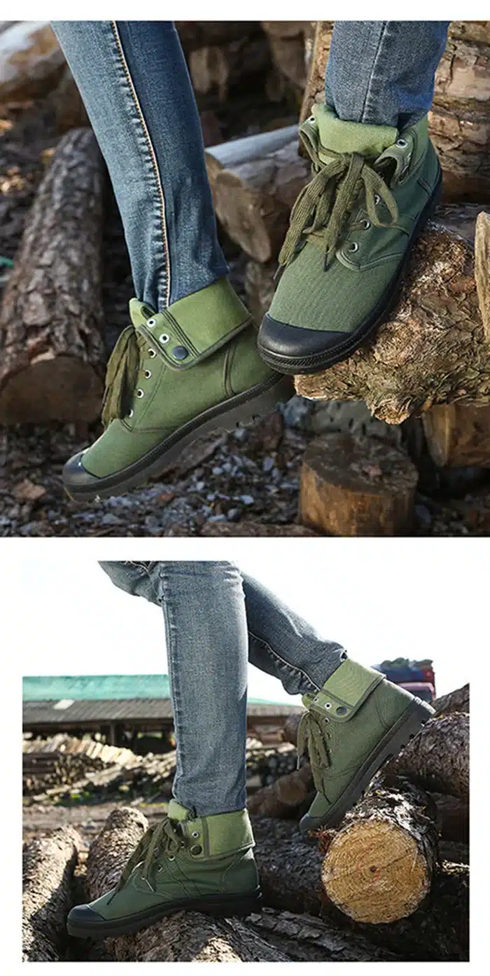 Merkmak Canvas Shoes Men Boots Leisure High Top Ankle for Male Flats Footwear Casual Spring Autumn Camouflage Blue Wholesale 18