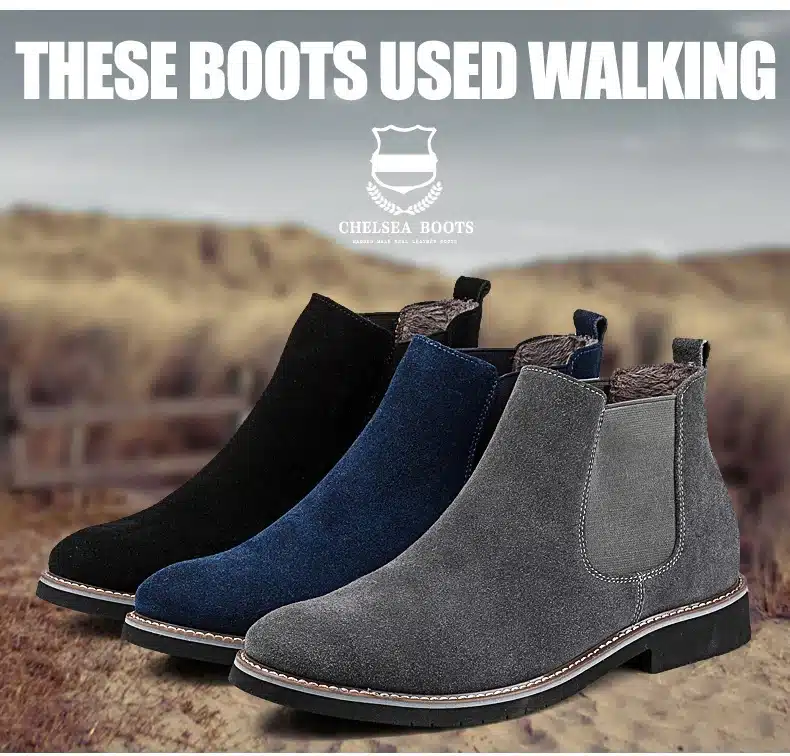 Vintage Genuine Leather Fashion Men Casual Boots Pointed Toe High Quality Male Chelsea Boots Winter Retro Shoes986 3