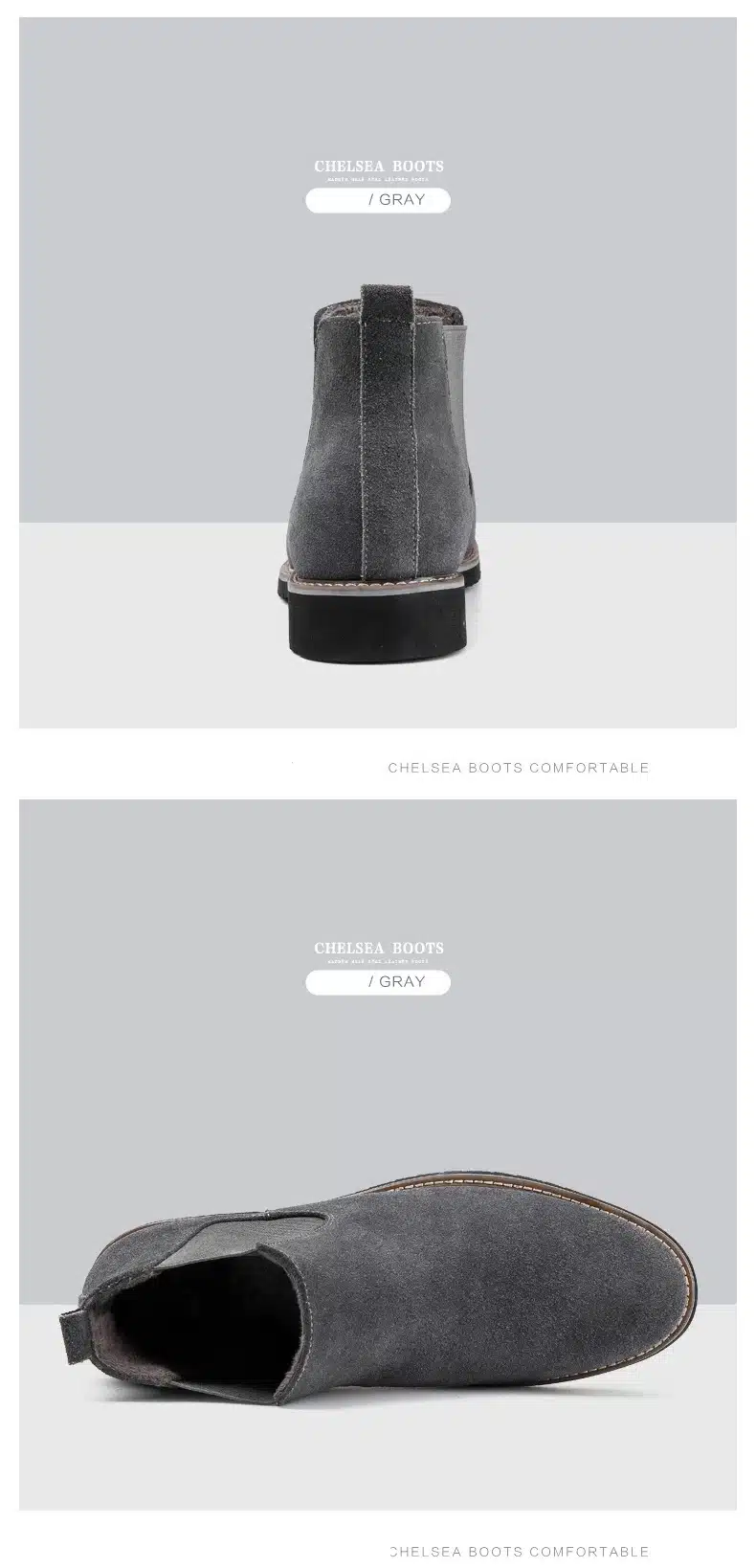 Vintage Genuine Leather Fashion Men Casual Boots Pointed Toe High Quality Male Chelsea Boots Winter Retro Shoes986 7