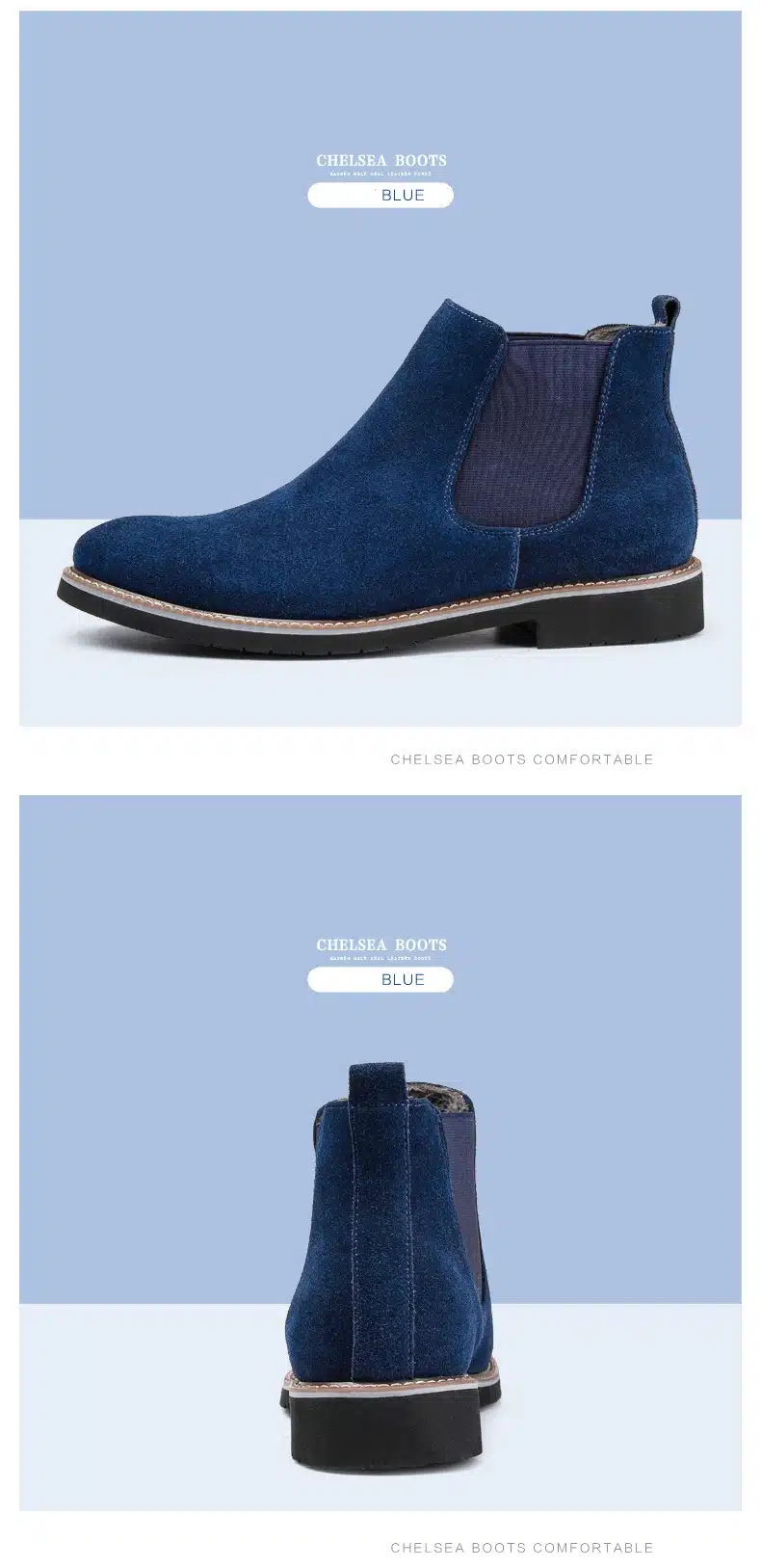 Vintage Genuine Leather Fashion Men Casual Boots Pointed Toe High Quality Male Chelsea Boots Winter Retro Shoes986 10