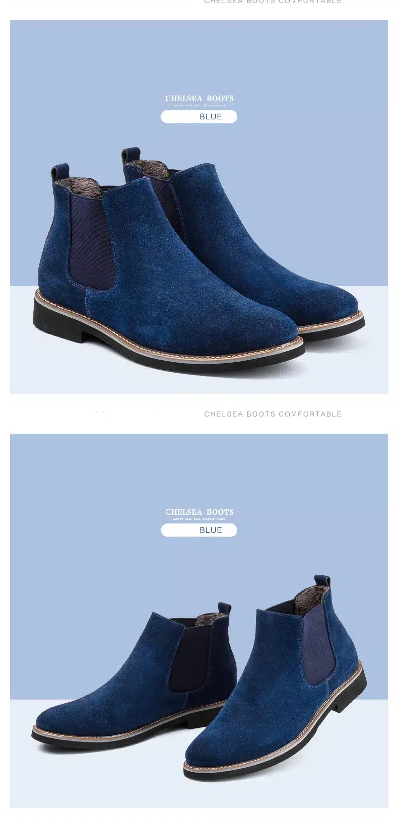 Vintage Genuine Leather Fashion Men Casual Boots Pointed Toe High Quality Male Chelsea Boots Winter Retro Shoes986 12