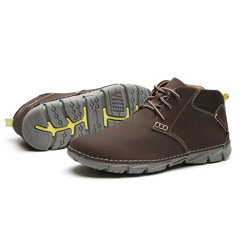 LINGGE Brand Snow Shoes Men Boots 100% Genuine Leather Warm Fur Men Boots Handmade Plus Size Men Shoes Casual Ankle Lace-Up Boot 13