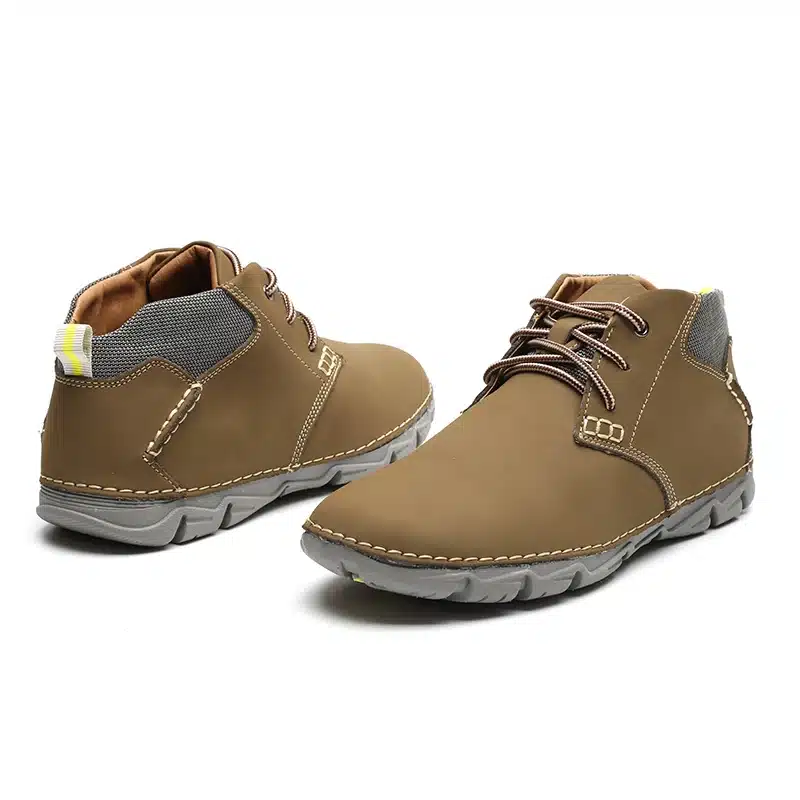 LINGGE Brand Snow Shoes Men Boots 100% Genuine Leather Warm Fur Men Boots Handmade Plus Size Men Shoes Casual Ankle Lace-Up Boot 16