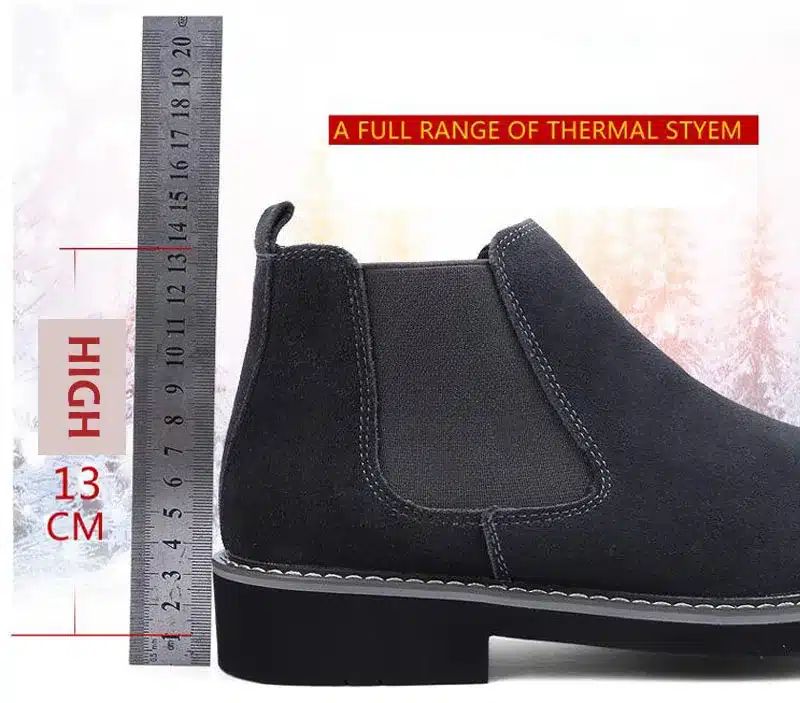 YIGER NEW Men Chelsea Boots Ankle Boots Fashion Men's Male Brand Leather Quality Slip Ons Motorcycle Man Warm Free shipping 0013 10