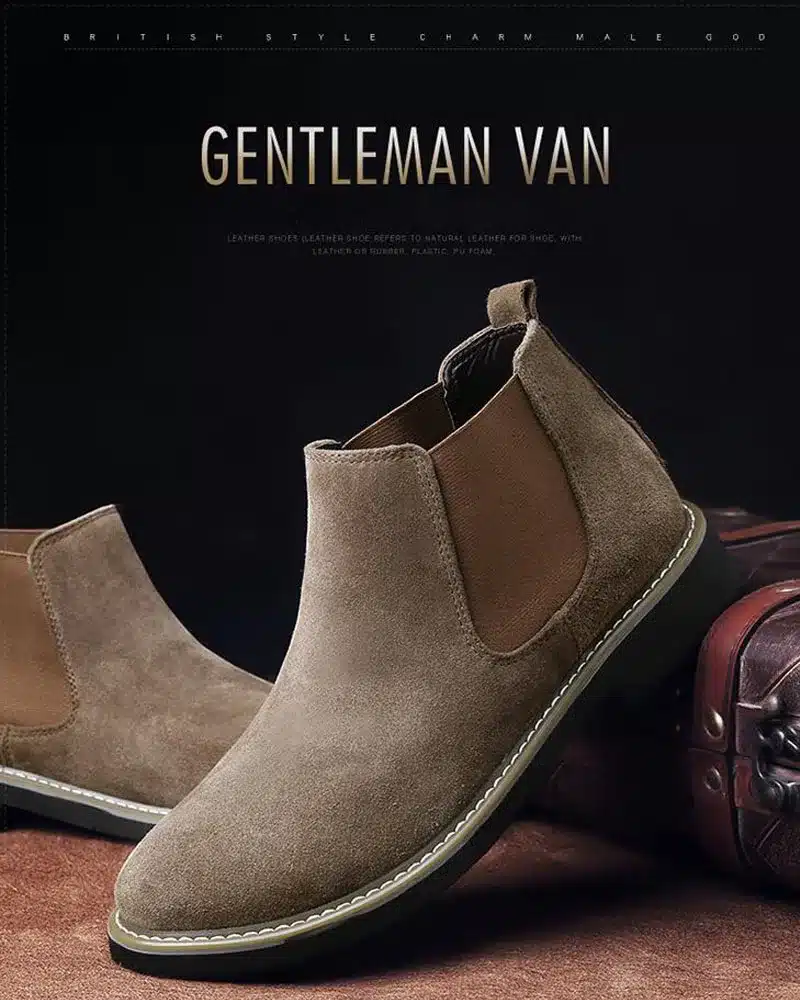 YIGER NEW Men Chelsea Boots Ankle Boots Fashion Men's Male Brand Leather Quality Slip Ons Motorcycle Man Warm Free shipping 0013 11