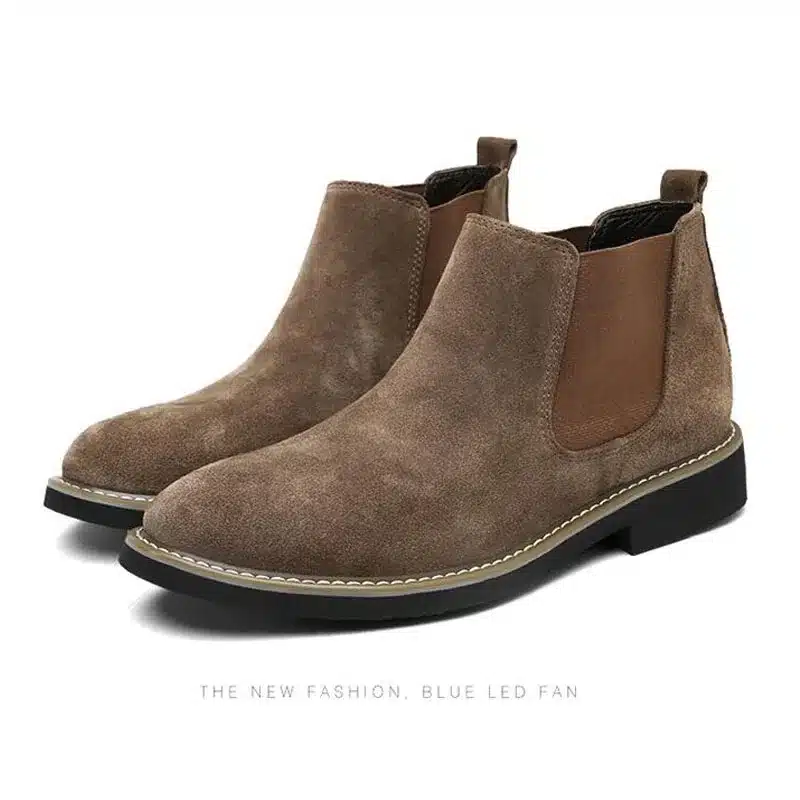 YIGER NEW Men Chelsea Boots Ankle Boots Fashion Men's Male Brand Leather Quality Slip Ons Motorcycle Man Warm Free shipping 0013 20