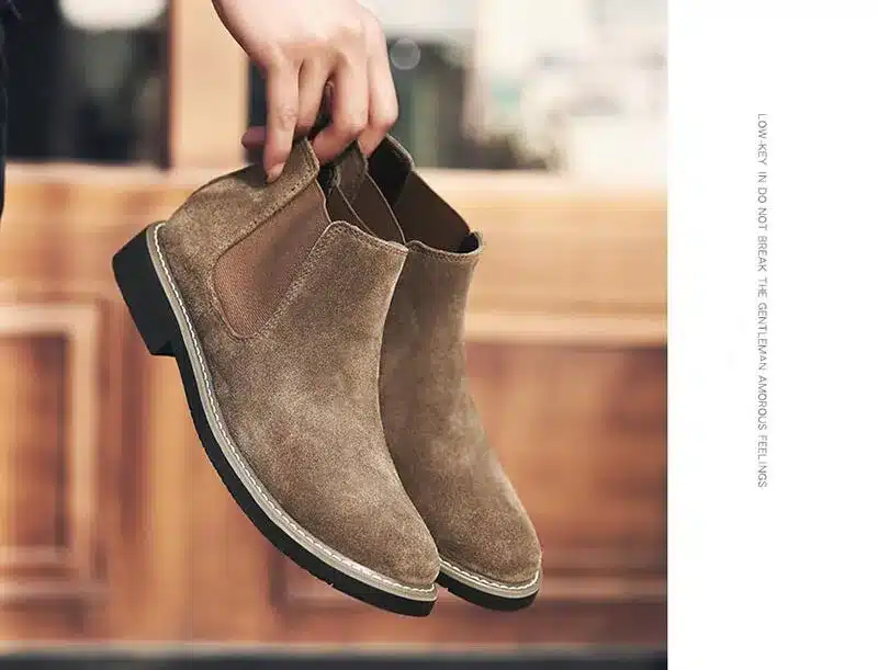 YIGER NEW Men Chelsea Boots Ankle Boots Fashion Men's Male Brand Leather Quality Slip Ons Motorcycle Man Warm Free shipping 0013 25