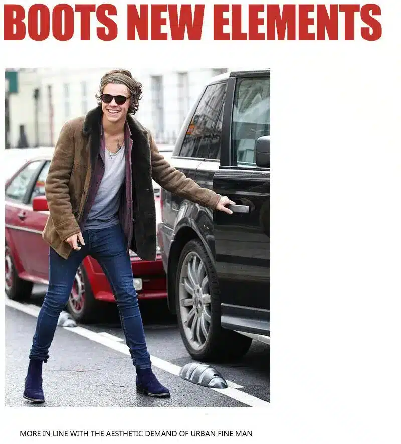 YIGER NEW Men Chelsea Boots Ankle Boots Fashion Men's Male Brand Leather Quality Slip Ons Motorcycle Man Warm Free shipping 0013 28