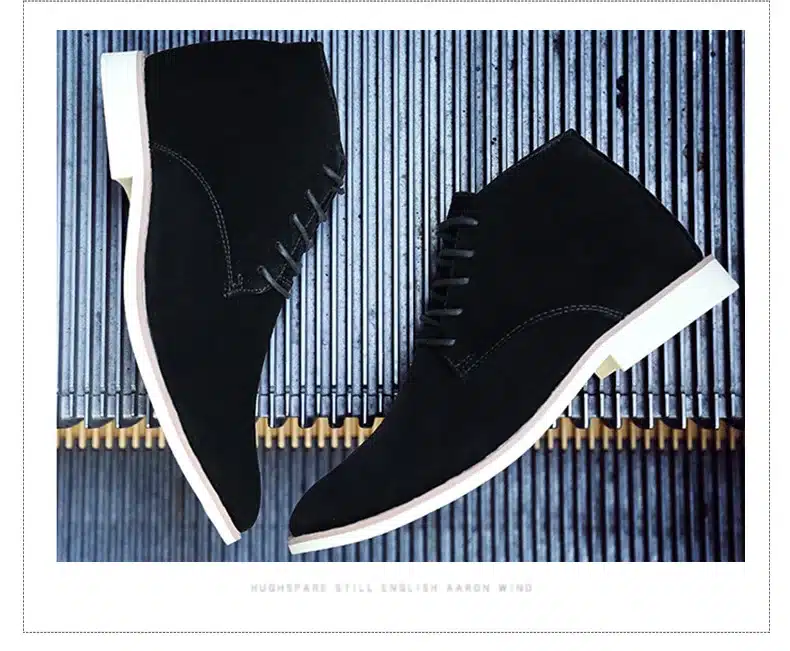 DEKABR Brand Men Ankle Boots Fashion Chelsea Boots Daily Comfortable Shoes Black Classic Boots Men Work Footwear Botas Hombre 21