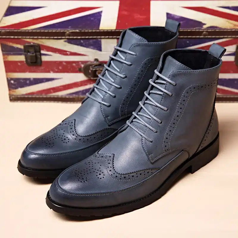 Hot 2016 Fashion Men Shoes Spring Autumn Ankle Boots Men Comfortable Brogue Shoes Men Casual Male Martin Boots Plus Size38-43 10