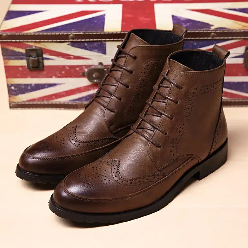 Hot 2016 Fashion Men Shoes Spring Autumn Ankle Boots Men Comfortable Brogue Shoes Men Casual Male Martin Boots Plus Size38-43 16