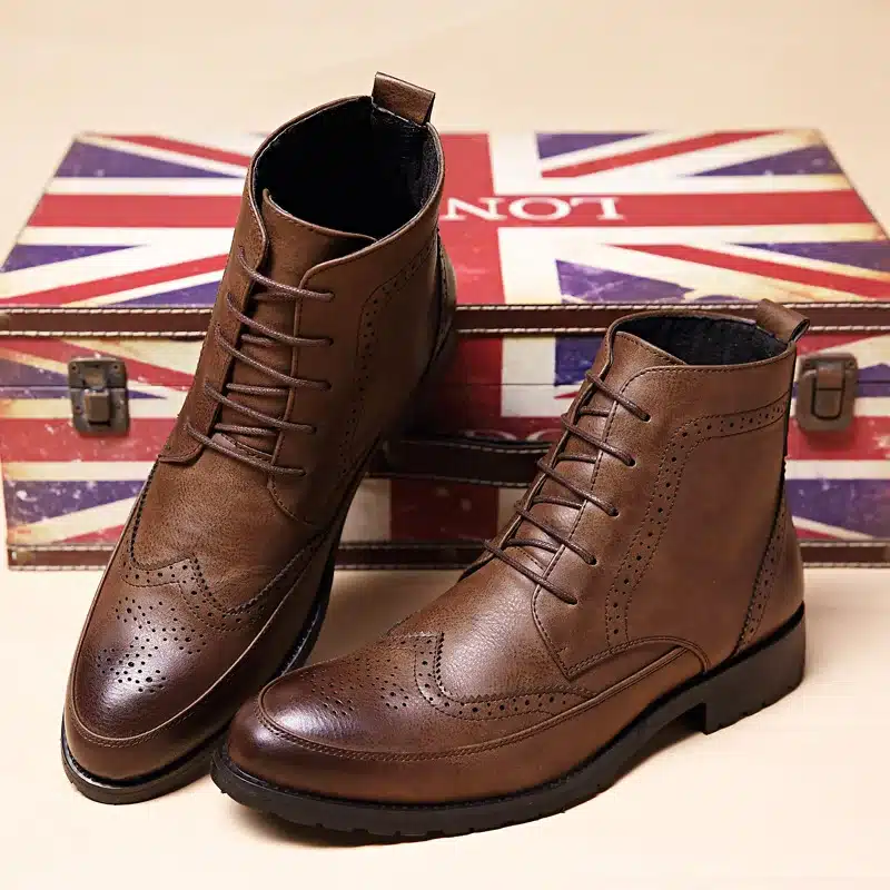 Hot 2016 Fashion Men Shoes Spring Autumn Ankle Boots Men Comfortable Brogue Shoes Men Casual Male Martin Boots Plus Size38-43 17