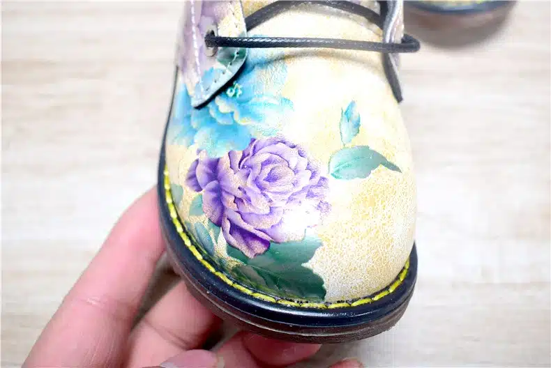 Kids Boots For Girls 2018 Spring Children Shoes Leather Flower Baby Rubber Boots Waterproof Fashion Martin Girls Boots 21-30 27