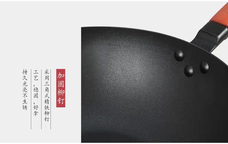 Fine iron wok wok non-stick pan less smoke old-fashioned home cast iron kitchen pot wok wx9141531 11