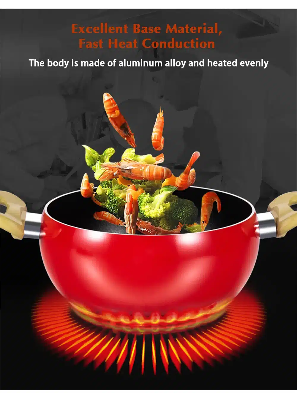 3 layers Aluminum Kitchen Soup Pot Non-stick Fruit Sauce Pan Boiler Tomato Shape No Fumes Household Cooking Tools Kitchenware 8