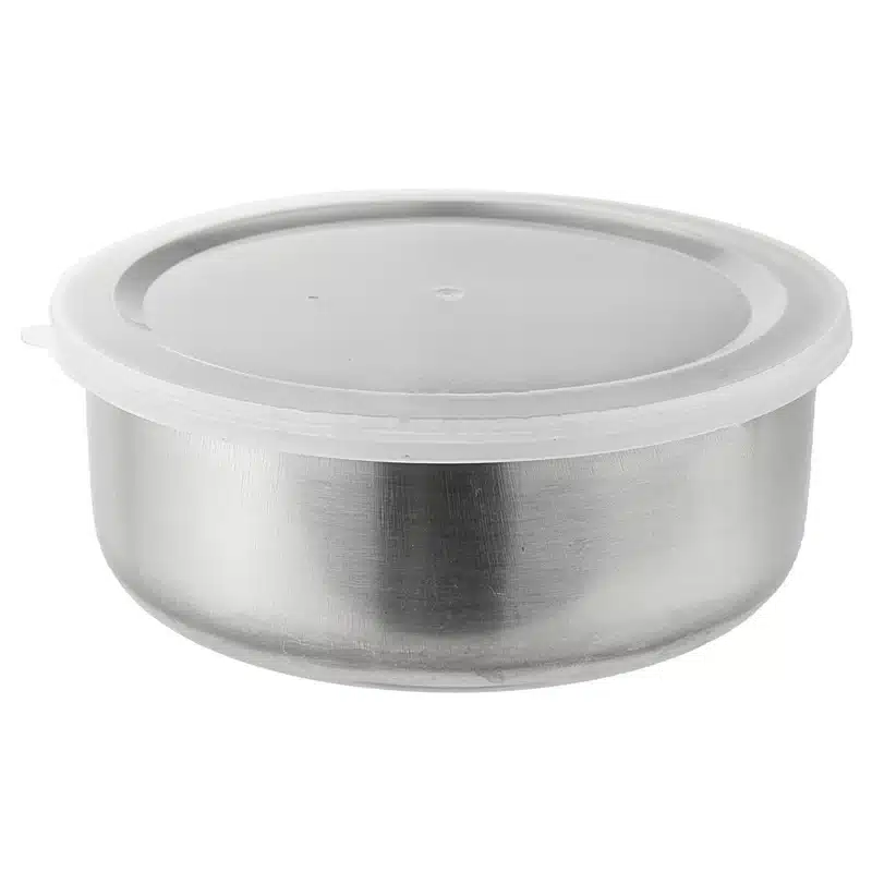5Pcs/set New Stainless Steel Mixing Crisper Food Container Bowls Silver Color 5 Bowls with 5 Lids Kitchen Pot Tableware Tools 5